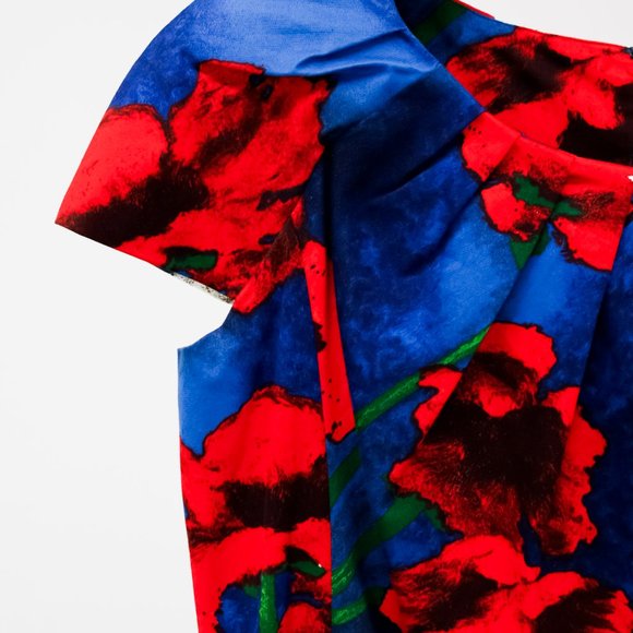 Samantha Sung Tailored Floral Sheath Dress - Picture 5 of 12